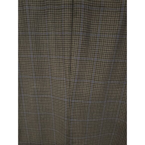 Ermenegildo Zegna Mens Brown Plaid Wool Blazer Jacket Size 46R Made In Spain - Picture 3 of 15